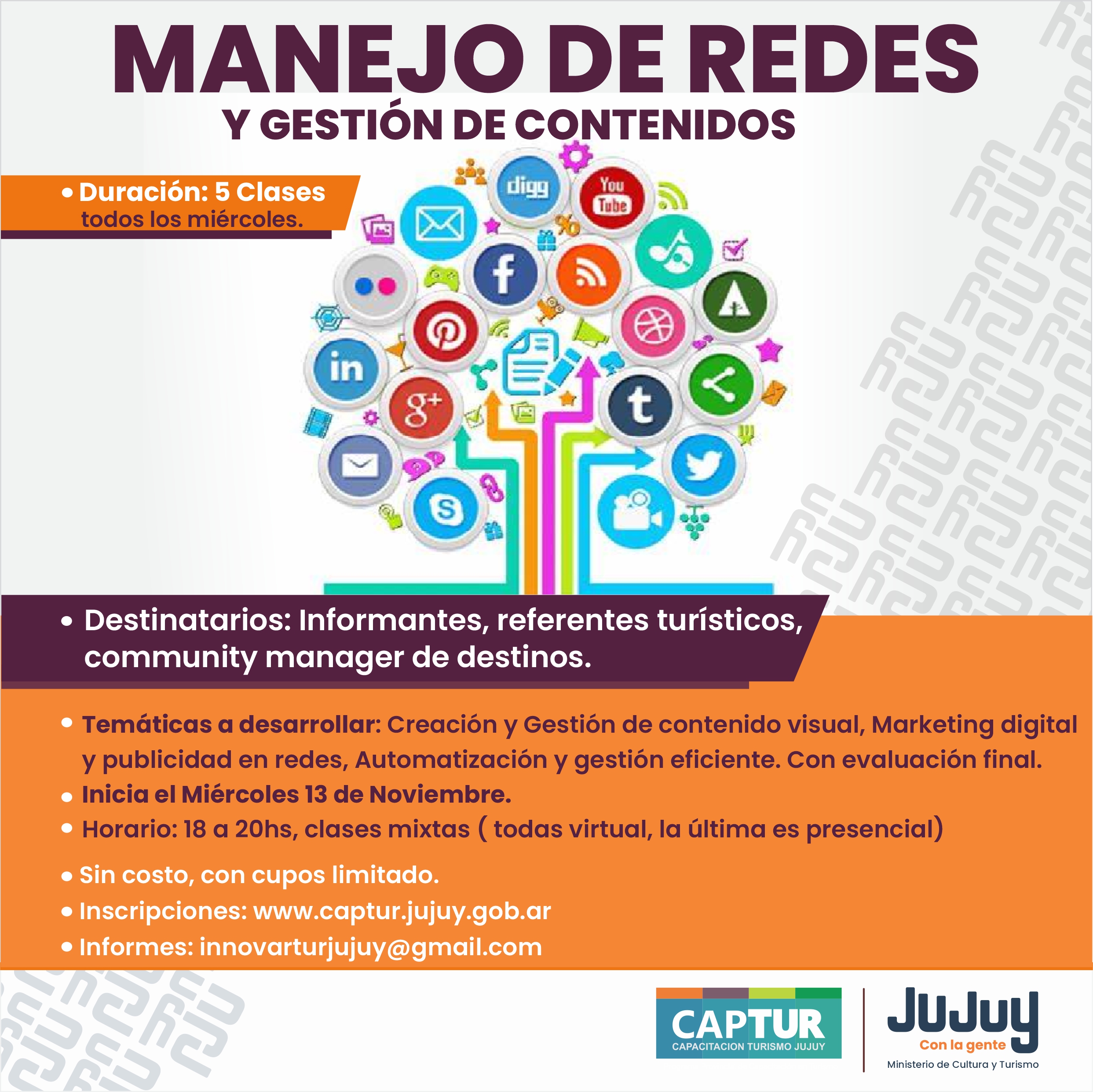 Curso de Manejo de Redes y Gestión de Contenidos