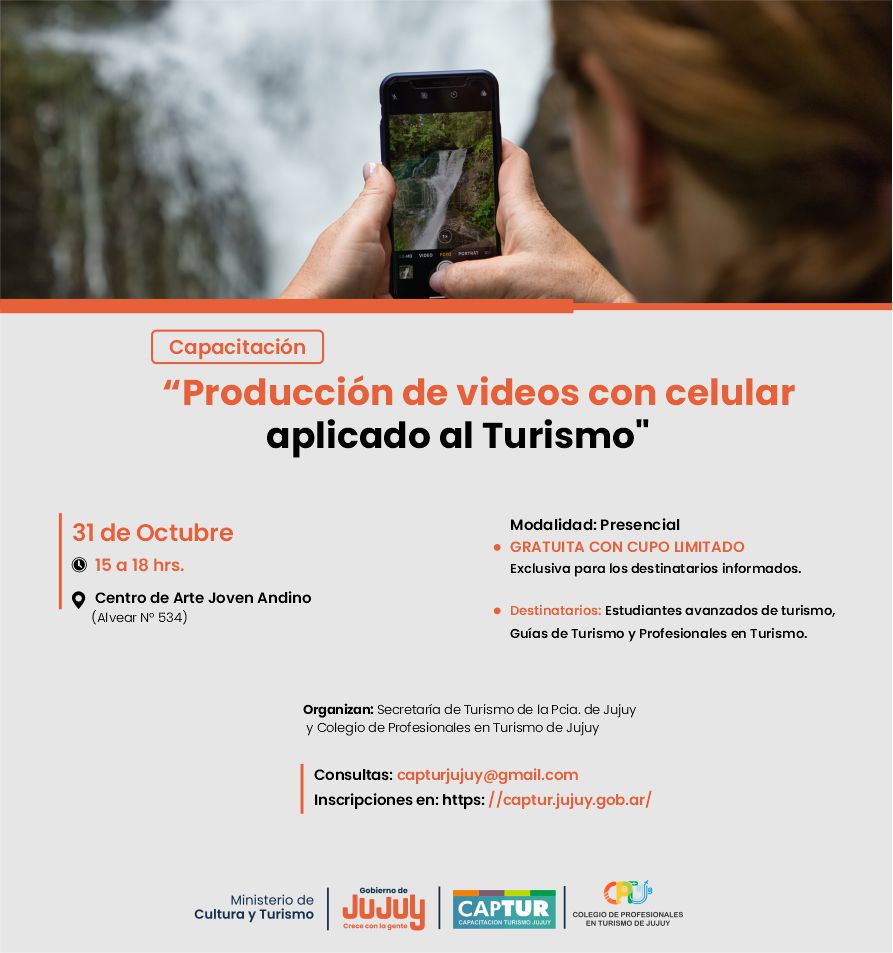 Producción de videos con celular aplicado al turismo